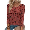 Zeagoo 3/4 Length Sleeve Womens Tops Round Neck Casual Summer Tunic Tops Basic Tees Blouses Dressy T-Shirts Pleated Shirts(Sf290)