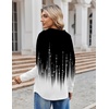 Zeagoo Hoodies for Women Long Sleeve Drawstring V Neck Pullover Sweatshirts Shirts Loose Casual Fall Tops(Blackwhite)
