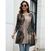 Zeagoo Women Tops 3/4 Sleeve Dressy Casual Plus Size Tunics Loose Blouses(Multicolor-cx278)