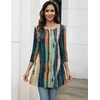 Zeagoo Women Tops 3/4 Sleeve Dressy Casual Plus Size Tunics Loose Blouses(Multicolor-cx289)