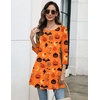 Zeagoo Women Tops 3/4 Sleeve Dressy Casual Plus Size Tunics Loose Blouses(Orange Cucurbit-ws85)