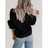 Zeagoo Women’s 2026 Fall Chunky Knit Cardigans Long Sleeve Sweaters(A-black)