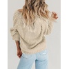 Zeagoo Women’s 2026 Fall Chunky Knit Cardigans Long Sleeve Sweaters(Apricot)