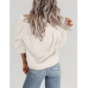 Zeagoo Women’s 2026 Fall Chunky Knit Cardigans Long Sleeve Sweaters(B_white)