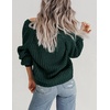 Zeagoo Women’s 2026 Fall Chunky Knit Cardigans Long Sleeve Sweaters(Dark Green-1)