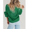 Zeagoo Women’s 2026 Fall Chunky Knit Cardigans Long Sleeve Sweaters(Green)