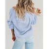 Zeagoo Women’s 2026 Fall Chunky Knit Cardigans Long Sleeve Sweaters(Light Blue)