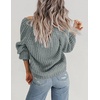 Zeagoo Women’s 2026 Fall Chunky Knit Cardigans Long Sleeve Sweaters(Light Green)