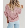 Zeagoo Women’s 2026 Fall Chunky Knit Cardigans Long Sleeve Sweaters(Mauve Pink)