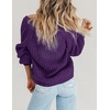 Zeagoo Women’s 2026 Fall Chunky Knit Cardigans Long Sleeve Sweaters(Purple)