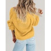 Zeagoo Women’s 2026 Fall Chunky Knit Cardigans Long Sleeve Sweaters(Yellow)