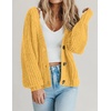 Zeagoo Women’s 2026 Fall Chunky Knit Cardigans Long Sleeve Sweaters(Yellow)