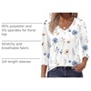 Zeagoo Womens Blouse Casual 3/4 Length Sleeve V Neck Basic T-Shirts(Bf290)