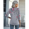 Zeagoo Womens Blouse Casual 3/4 Length Sleeve V Neck Basic T-Shirts(Hf36)