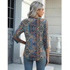 Zeagoo Womens Blouse Casual 3/4 Length Sleeve V Neck Basic T-Shirts(Mz779)