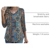 Zeagoo Womens Blouse Casual 3/4 Length Sleeve V Neck Basic T-Shirts(Mz779)