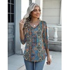 Zeagoo Womens Blouse Casual 3/4 Length Sleeve V Neck Basic T-Shirts(Mz779)