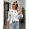 Zeagoo Women’s Casual 3/4 Sleeve T-Shirts Round Neck Tunic Tops Work Blouse(Bf112)