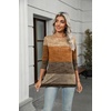 Zeagoo Women’s Casual 3/4 Sleeve T-Shirts Round Neck Tunic Tops Work Blouse(Khaki-jh398)