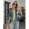 Zeagoo Women’s Casual 3/4 Sleeve T-Shirts Round Neck Tunic Tops Work Blouse(Multicolor-cx289)