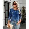 Zeagoo Women’s Casual 3/4 Sleeve T-Shirts Round Neck Tunic Tops Work Blouse(Mz712)