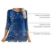 Zeagoo Women’s Casual 3/4 Sleeve T-Shirts Round Neck Tunic Tops Work Blouse(Mz712)