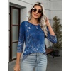 Zeagoo Women’s Casual 3/4 Sleeve T-Shirts Round Neck Tunic Tops Work Blouse(Mz712)