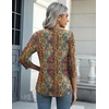 Zeagoo Women’s Casual 3/4 Sleeve T-Shirts Round Neck Tunic Tops Work Blouse(Mz721)