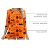 Zeagoo Women’s Casual 3/4 Sleeve T-Shirts Round Neck Tunic Tops Work Blouse(Orange Cucurbit-ws85)