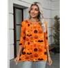 Zeagoo Women’s Casual 3/4 Sleeve T-Shirts Round Neck Tunic Tops Work Blouse(Orange Cucurbit-ws85)