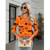 Zeagoo Women’s Casual 3/4 Sleeve T-Shirts Round Neck Tunic Tops Work Blouse(Orange Cucurbit-ws85)