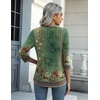 Zeagoo Women’s Casual 3/4 Sleeve T-Shirts Round Neck Tunic Tops Work Blouse(Pa171)