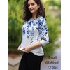 Zeagoo Women’s Casual 3/4 Sleeve T-Shirts Round Neck Tunic Tops Work Blouse(Wf41)