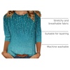 Zeagoo Women’s Casual 3/4 Sleeve T-Shirts Round Neck Tunic Tops Work Blouse(Xh363)