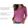 Zeagoo Women’s Casual 3/4 Sleeve T-Shirts Round Neck Tunic Tops Work Blouse(Xh370)