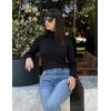 Zeagoo Womens Sweaters Turtleneck Cable Knit Long Sleeve Pullover Fall Tops(Black)