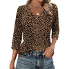 Zeagoo 3/4 Length Sleeve Womens Tops Casual V Neck Shirts Soft Basic Tees(An136)
