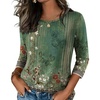 Zeagoo Women’s Casual 3/4 Sleeve T-Shirts Round Neck Tunic Tops Work Blouse(Pa171)