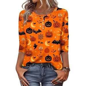 Zeagoo 3/4 Length Sleeve Women Tops Dressy Casual Blouses Work Clothes(Ws85)