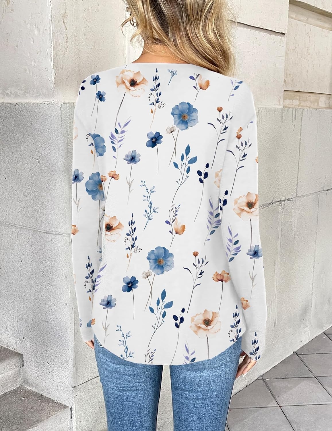 image:imageZeagoo Women Long Sleeve Tops Dressy Casual V Neck Shirt Fall Work BlouseBf112