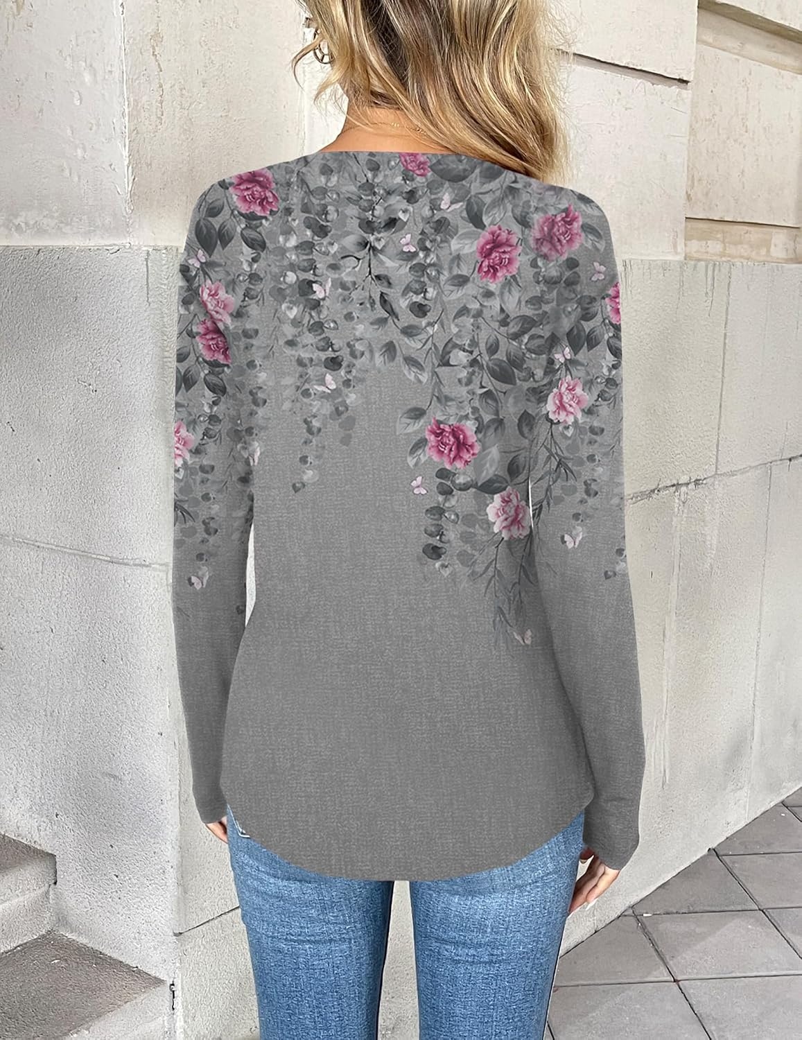 image:imageZeagoo Women Long Sleeve Tops Dressy Casual V Neck Shirt Fall Work BlouseHf36