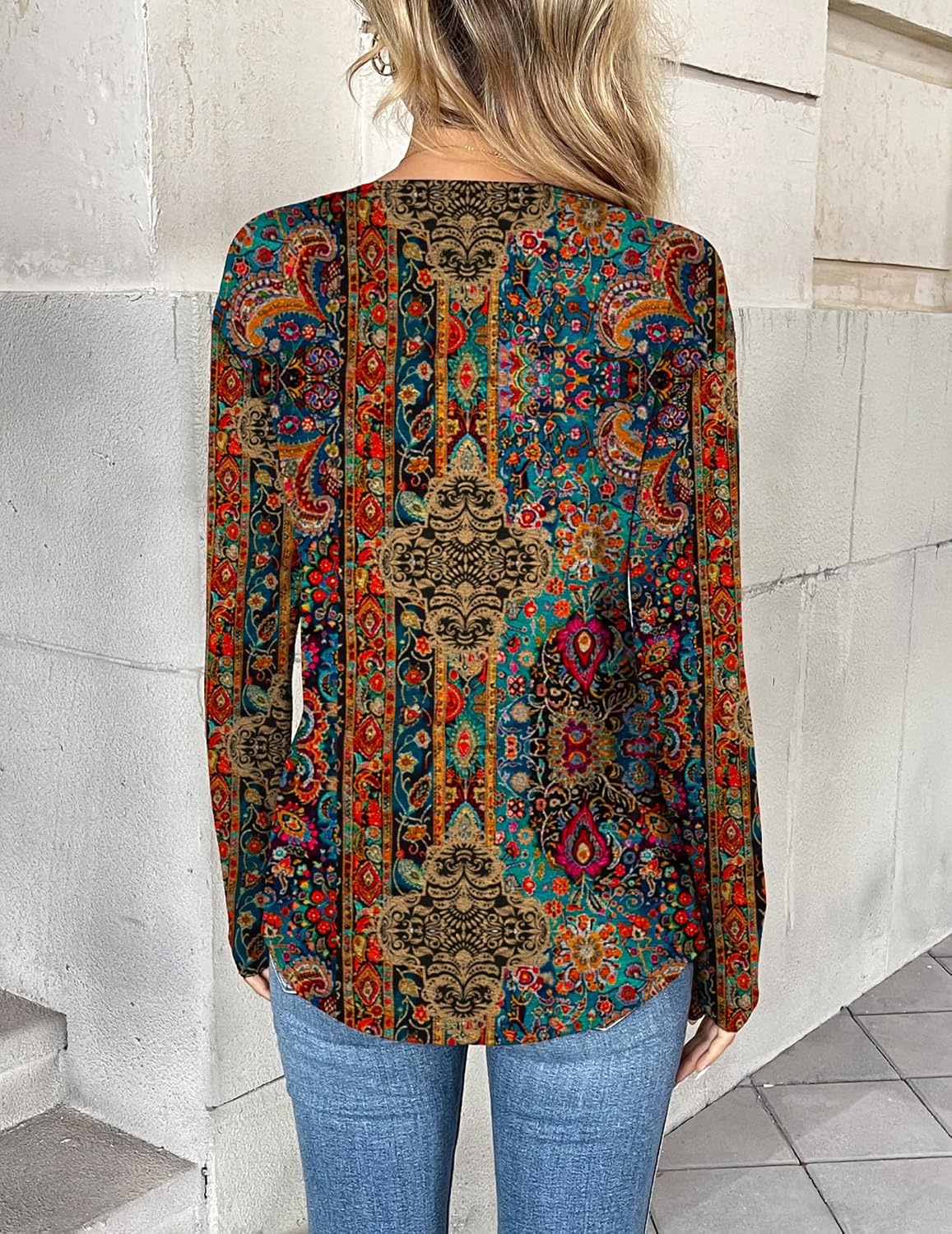 image:imageZeagoo Women Long Sleeve Tops Dressy Casual V Neck Shirt Fall Work BlouseMz721