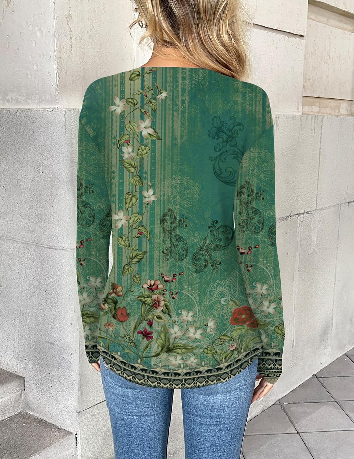 image:imageZeagoo Women Long Sleeve Tops Dressy Casual V Neck Shirt Fall Work BlouseMz839