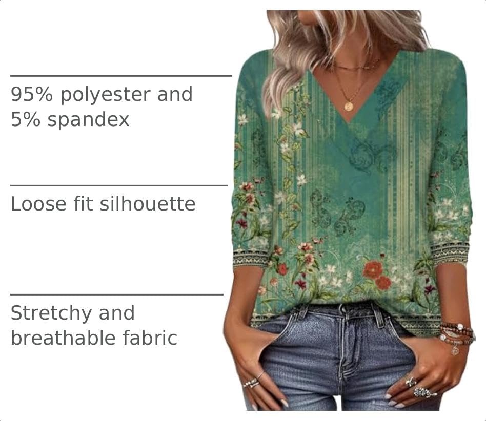 image:imageZeagoo Women Long Sleeve Tops Dressy Casual V Neck Shirt Fall Work BlouseMz839