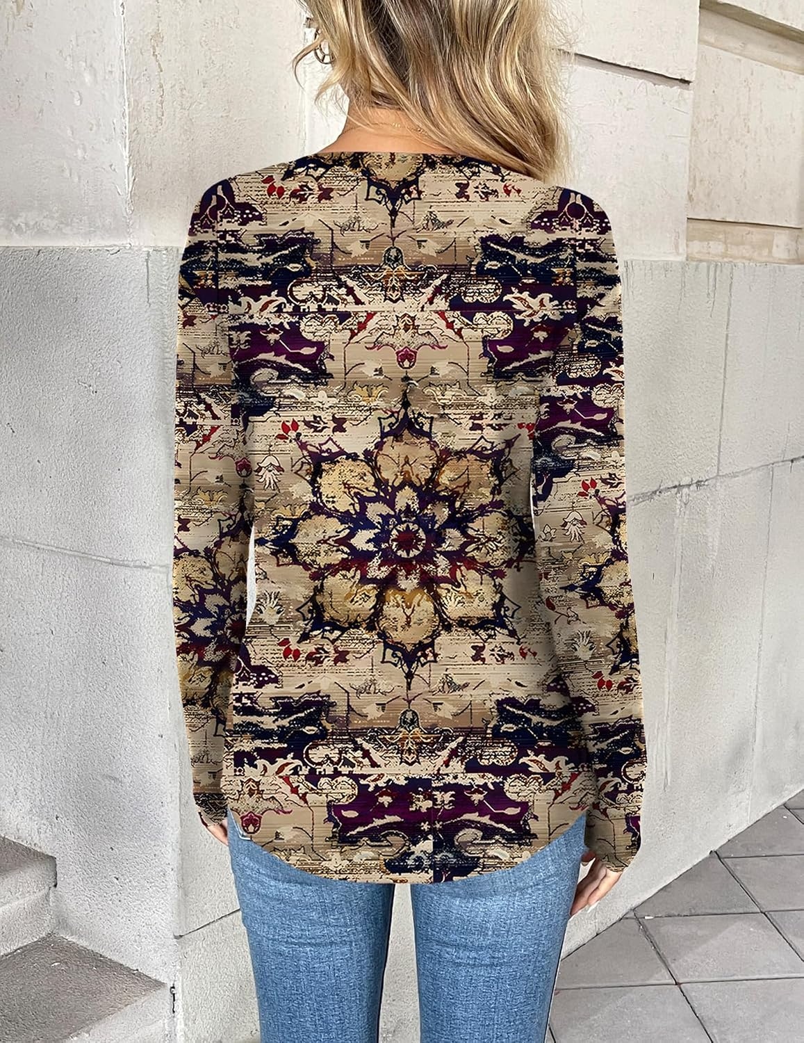 image:imageZeagoo Women Long Sleeve Tops Dressy Casual V Neck Shirt Fall Work BlouseMz857