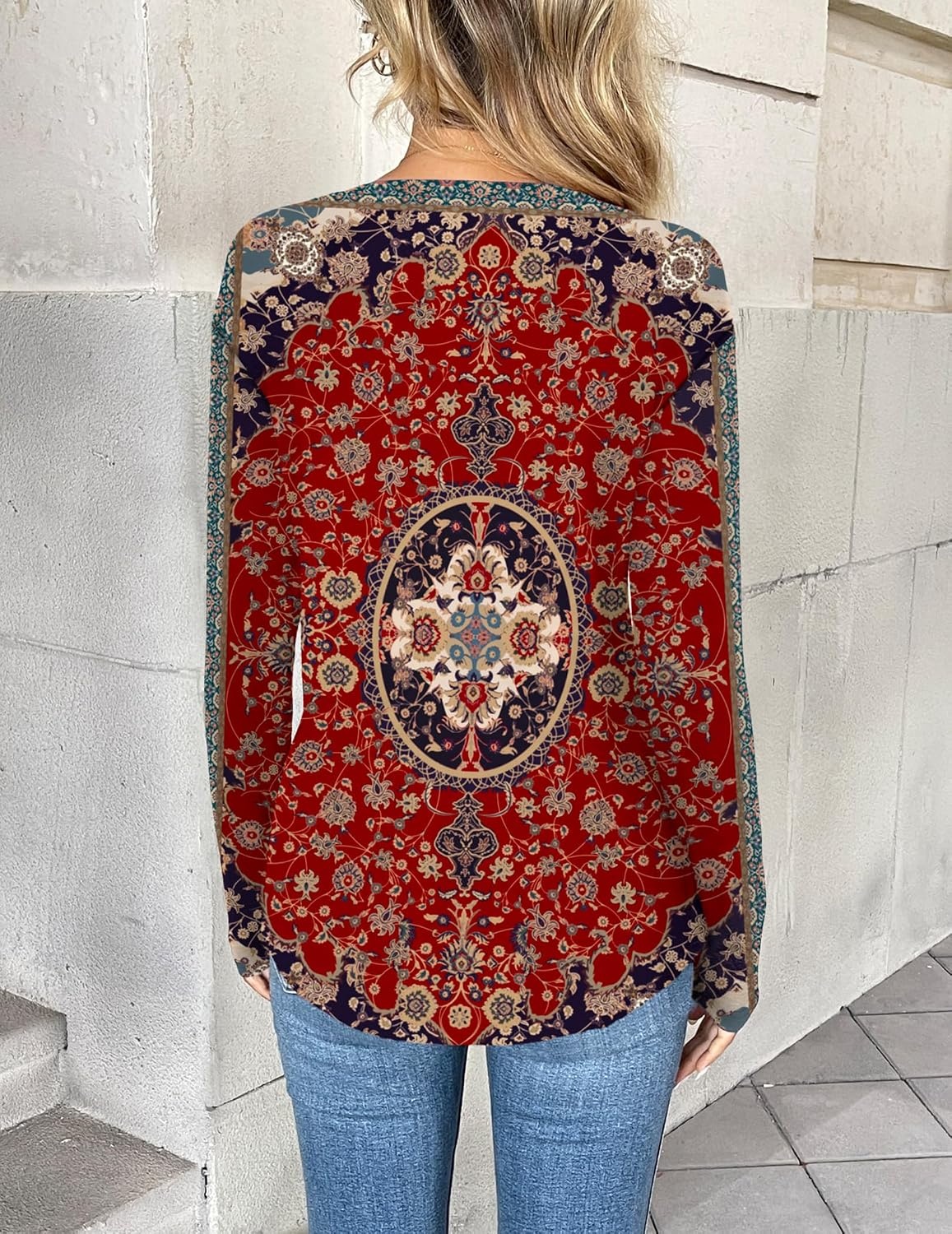 image:imageZeagoo Women Long Sleeve Tops Dressy Casual V Neck Shirt Fall Work BlouseMz870