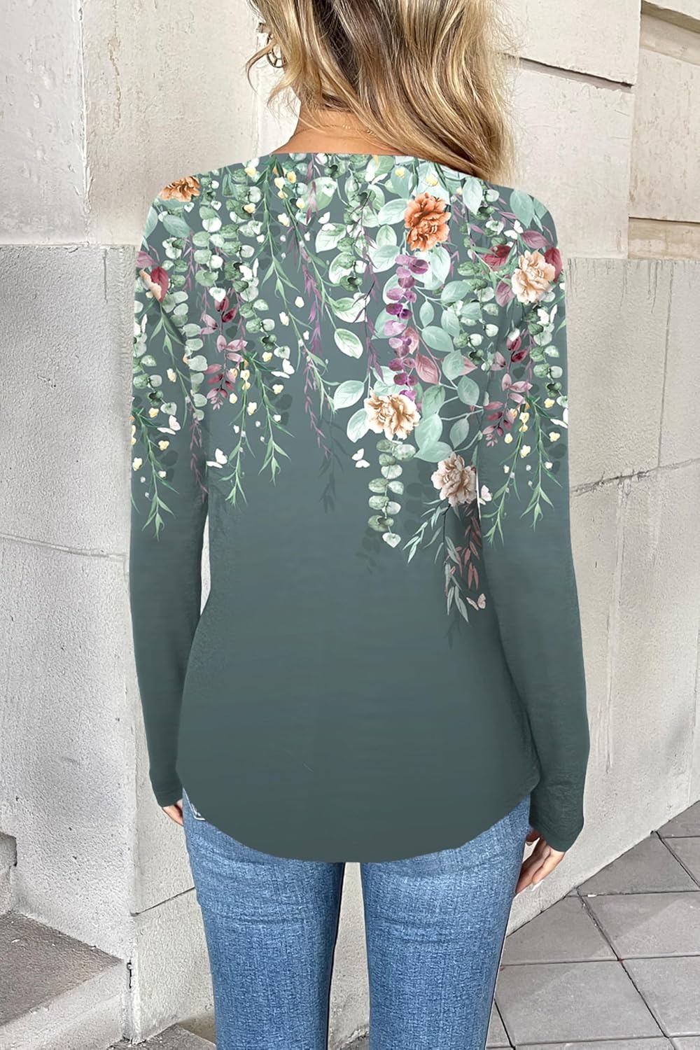 image:imageZeagoo Women Long Sleeve Tops Dressy Casual V Neck Shirt Fall Work BlouseWf71
