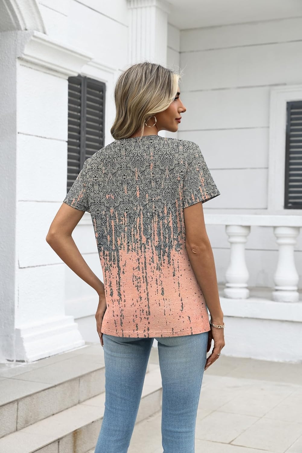 image:imageZeagoo Womens VNeck Tops Summer Casual Short Sleeve Tshirts S3XLZzjb44