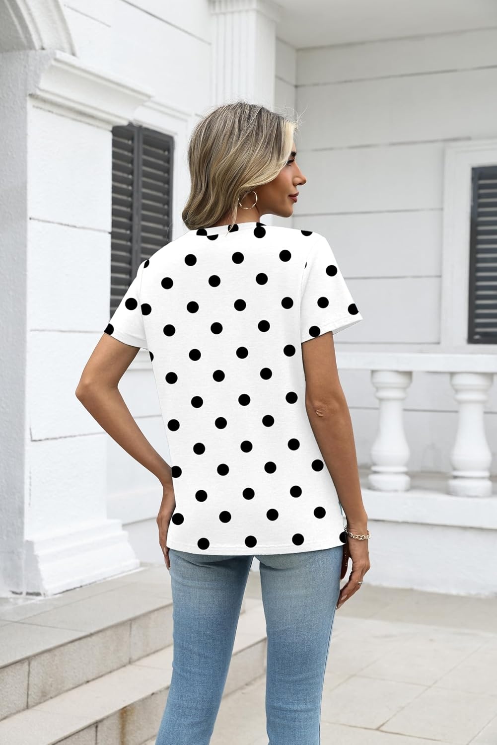 image:imageZeagoo Womens VNeck Tops Summer Casual Short Sleeve Tshirts S3XLZzjh592