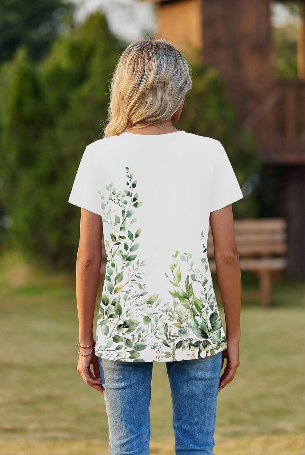 image:imageZeagoo Womens VNeck Tops Summer Casual Short Sleeve Tshirts S3XLZzwf135